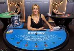 Betway Branded Blackjack Table at Betway Live Casino